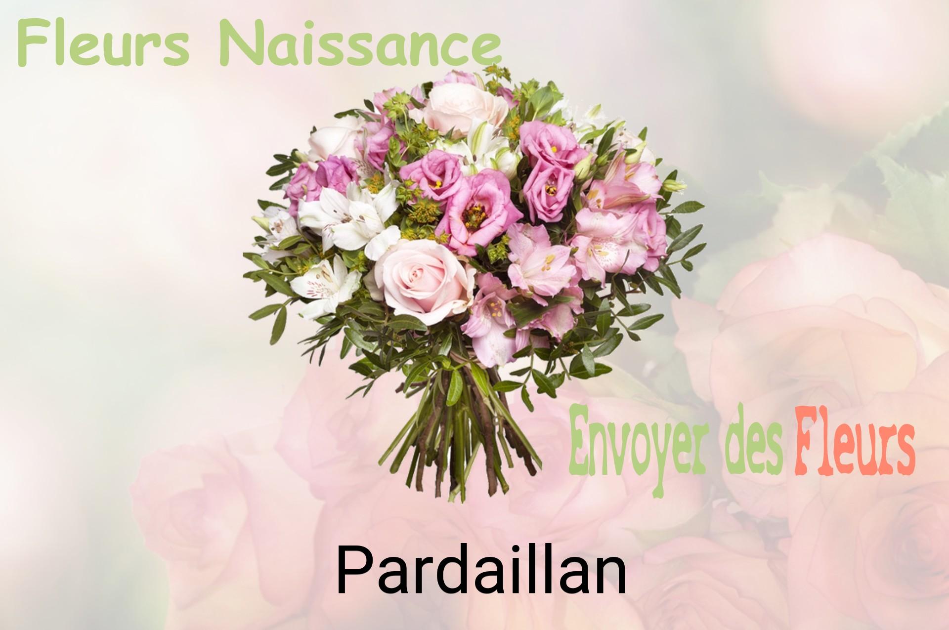 Bouquet de fleurs de naissance livré à Pardaillan